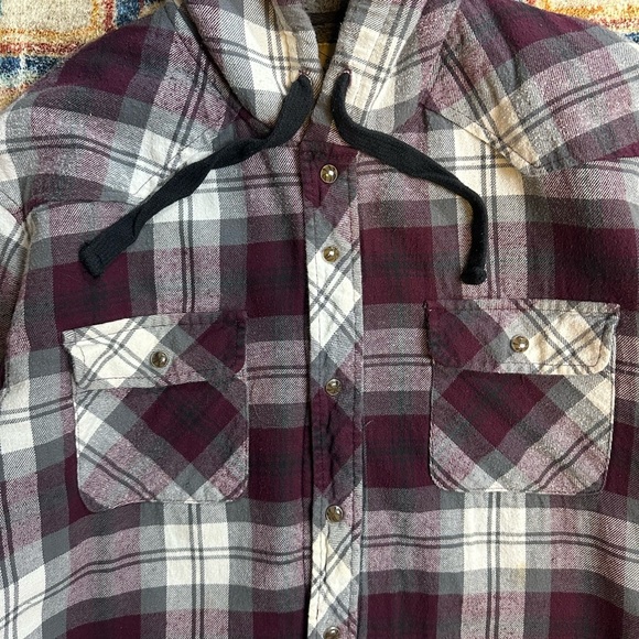 Vintage JNCO Sherpa Lined Plaid Jacket Large - Picture 4 of 6